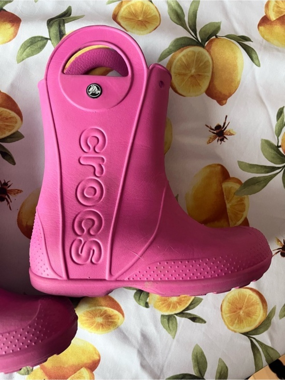 Crocs Kids' Pink Rain Boots Size 3 Junior